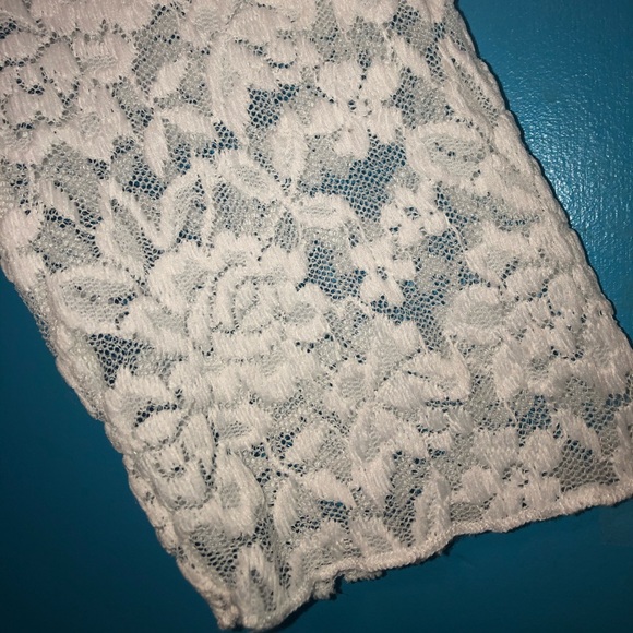 Christopher & Banks White Floral Lace Blouse - Picture 7 of 8